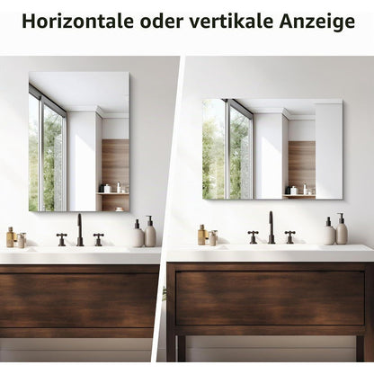 Rahmenloser Wandspiegel 70x50 cm – Modern & Sicherheitsglas