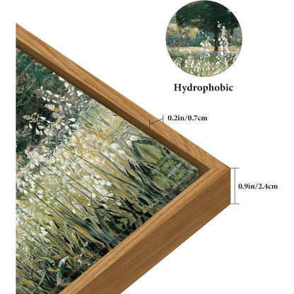 Vintage Leinwandbild mit Holzrahmen, 60x90 cm Landschaft