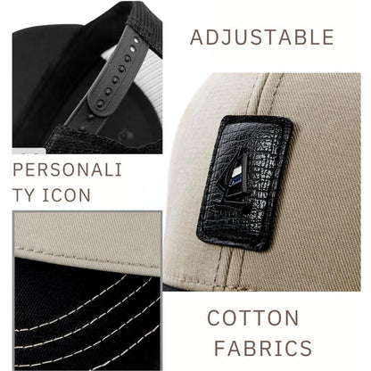 XXL Baseball Cap Herren Mesh Atmungsaktiv Verstellbar Khaki