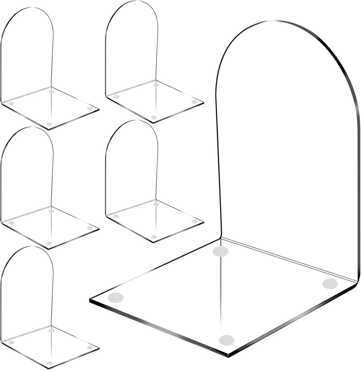 Acryl Buchstütze Bogen Buchstützen Bücherhalter Kinder Schule