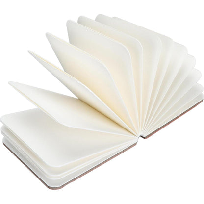 Aquarell Skizzenbuch 10x10cm – Tragbares Notizbuch für Künstler (Orange)