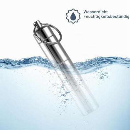 2er-Set Pillendose Schlüsselanhänger Wasserdicht, 3 Fächer