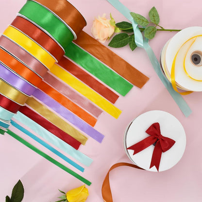 Satinband 2 cm, Rosen Gold – 91 m für Dekoration & Basteln
