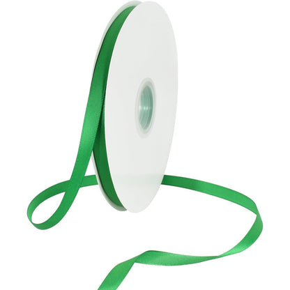 Satinbandrolle Grün, 1 cm x 91 m – Vielseitiges Dekorationsband