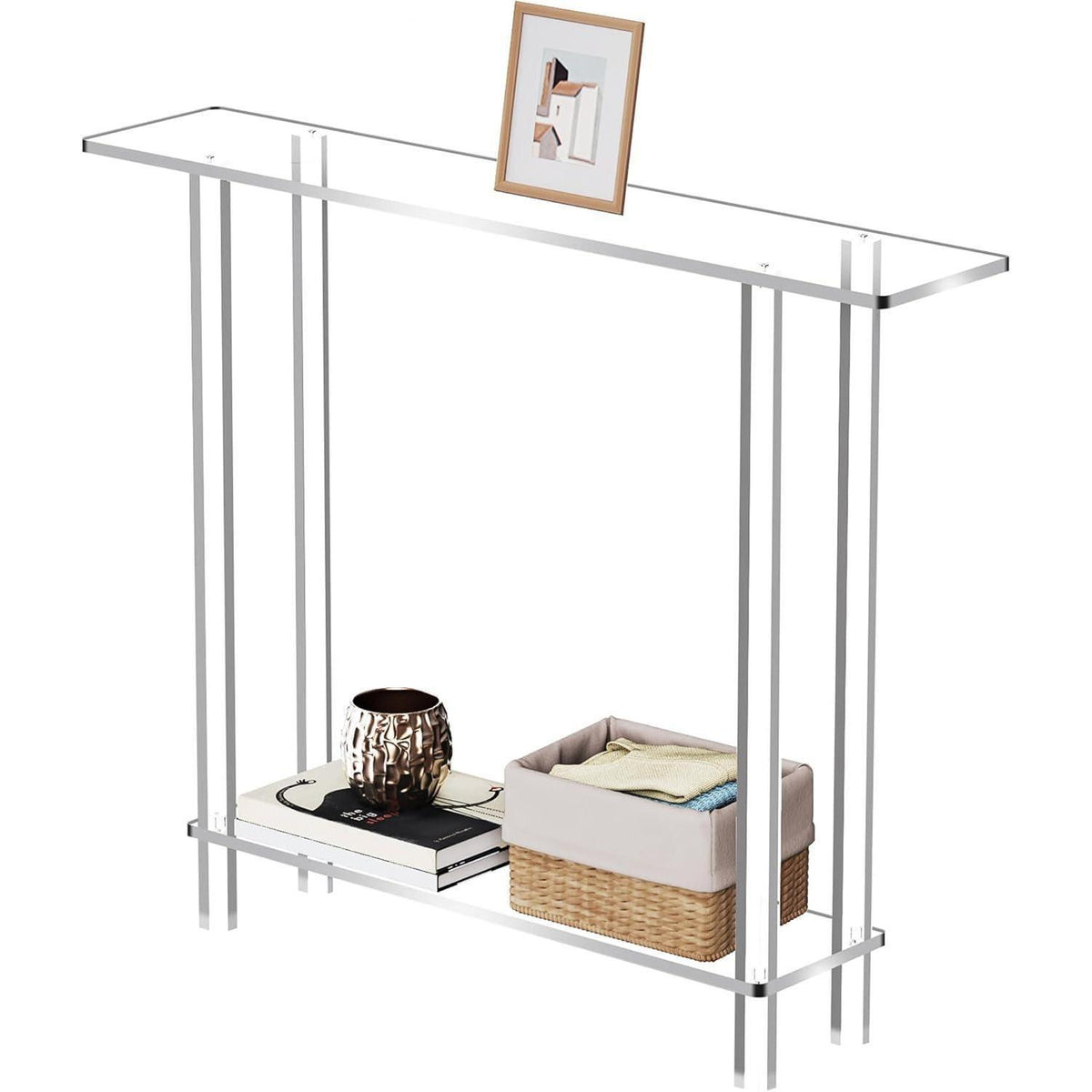 Acryl Konsolentisch Transparent 100cm – Moderner Flurtisch