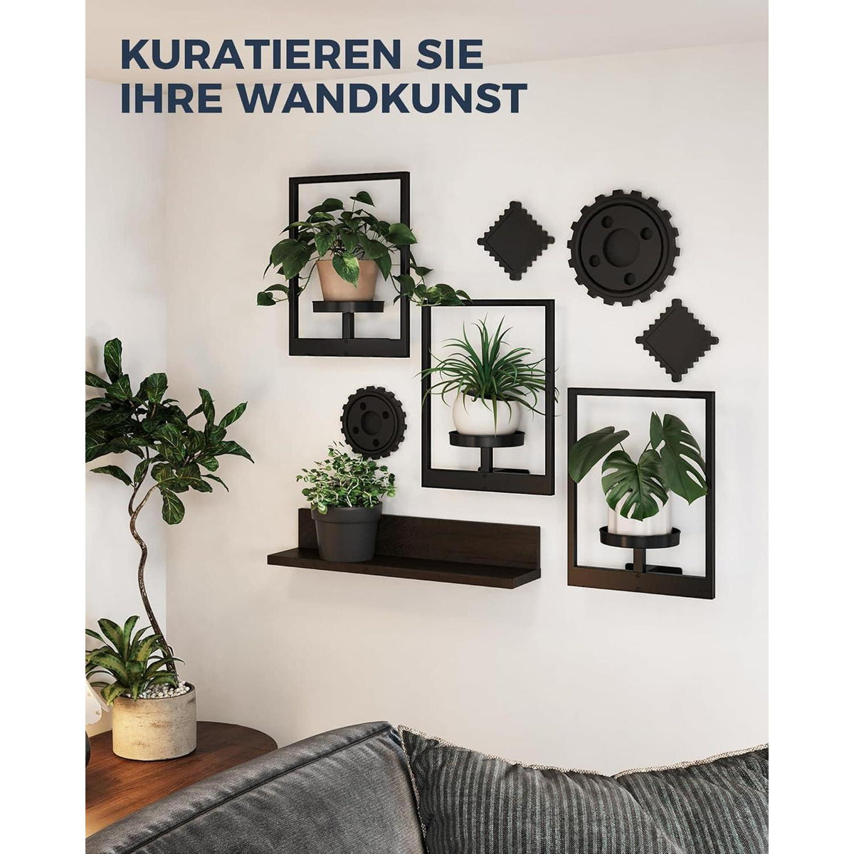 Wandbehang Pflanzgefäße 3er Set – Moderner Pflanzenständer für Zimmerpflanzen