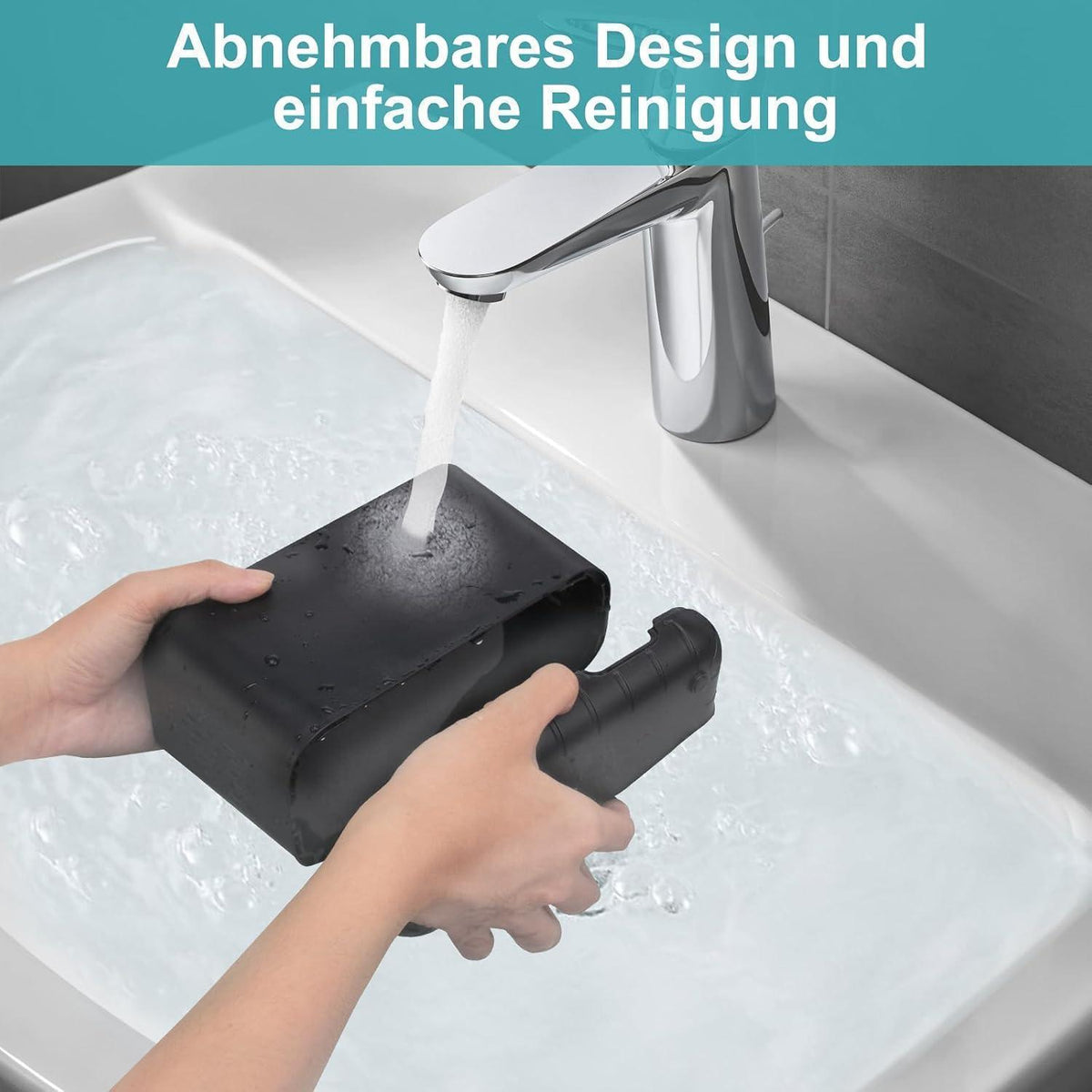 Zahnbürstenhalter für elektrische Zahnbürsten – Badezimmer Organizer Schwarz Groß