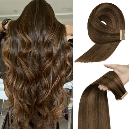 Echthaar Tape Extensions 60cm (24 Zoll) P2/6#