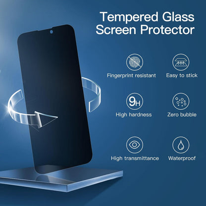 Sichtschutz Panzerglas für iPhone 14 Pro Max 6,7 Zoll 3x 9H Härte
