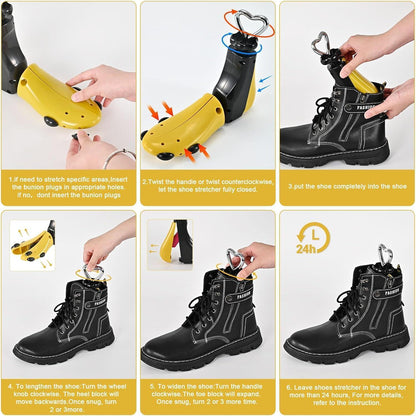 Schuhspanner verstellbar für Damen & Herren, breite Füße, Größe 43-47