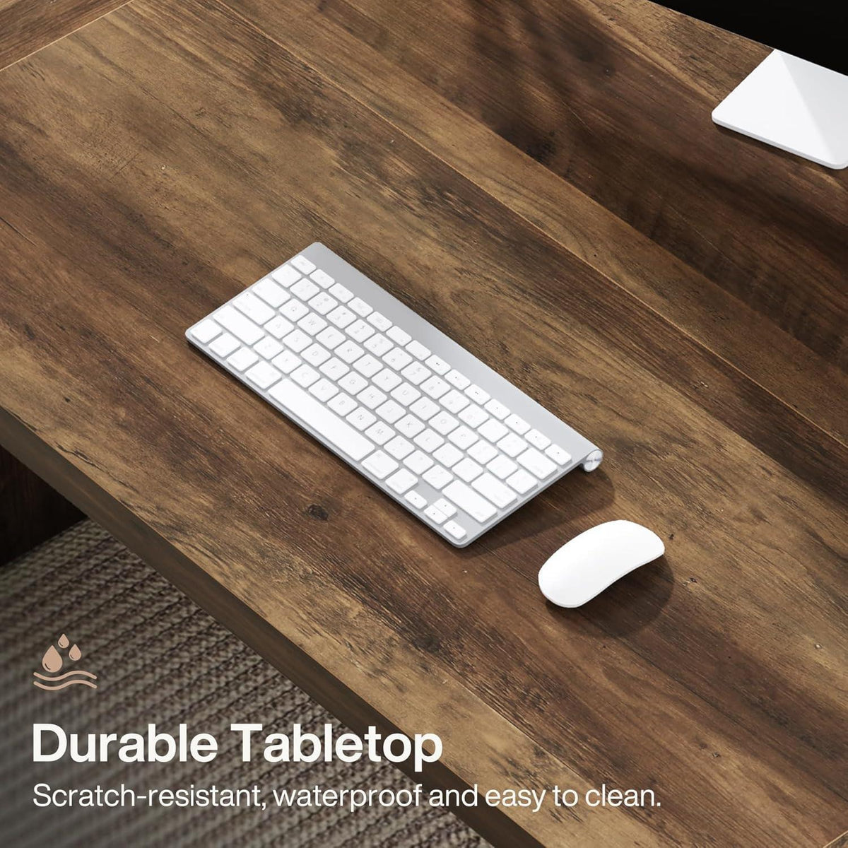 Großer Schreibtisch 180x79cm – Rustikaler Home Office Arbeitstisch