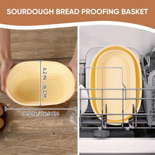 Gärkorb Set 26cm Silikon Oval Brot Gärkörbchen