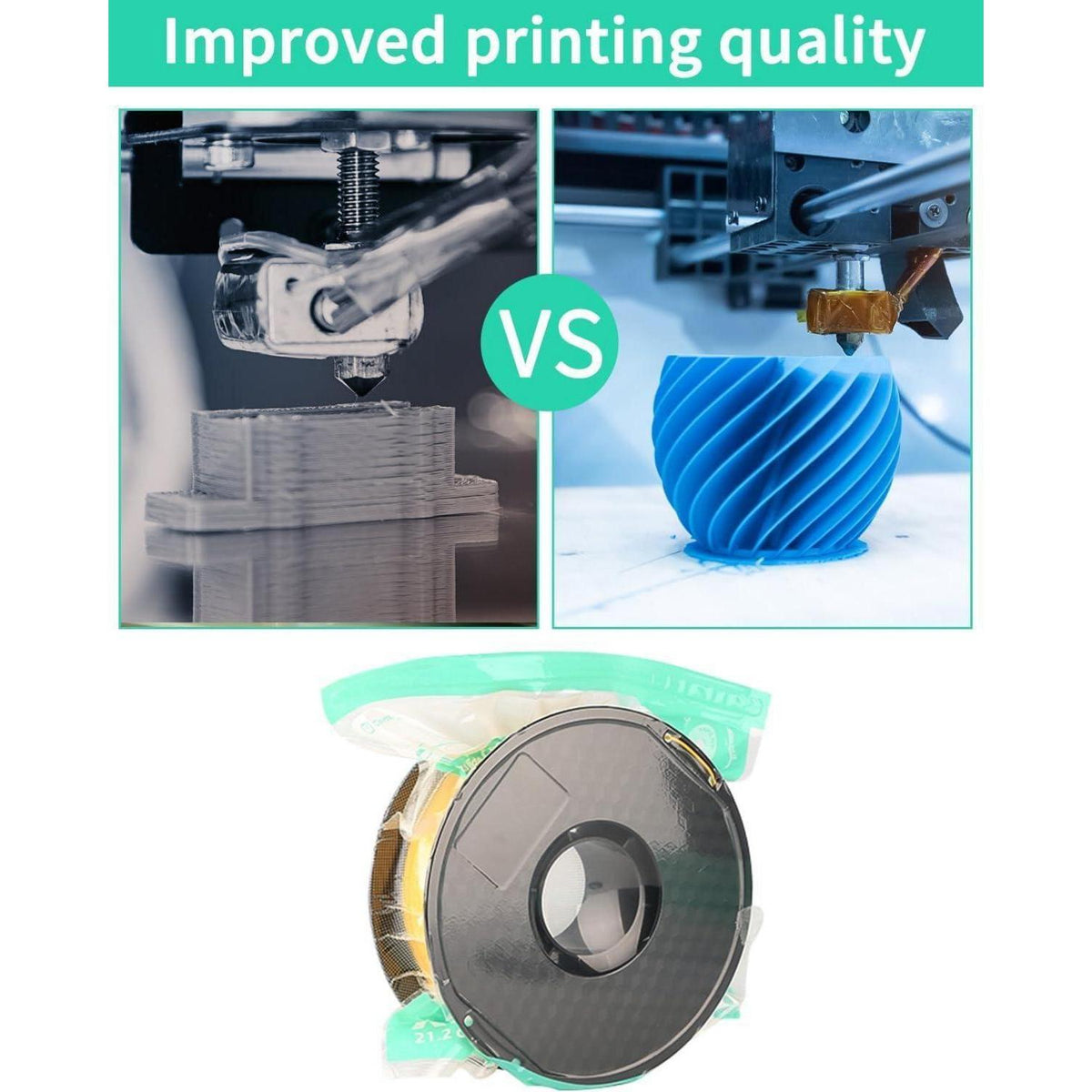 3D-Drucker Filament Vakuumbeutel Set mit Pumpe & Clips