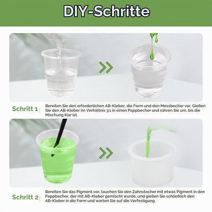 Silikonform Vase 4er Set – DIY Epoxidharz Gießform Vases