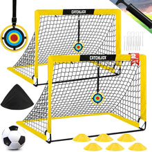 Faltbares Fußballtor Set mit Fußball und Zubehör für Kinder