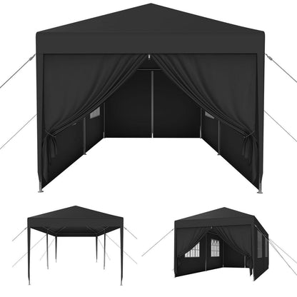 3x6m Pavillon Wasserdicht & Stabil – Garten- & Partyzelt Anthrazit