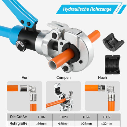 Profi Presszange TH-Kontur für Alu-Kunststoffrohre 16-32mm
