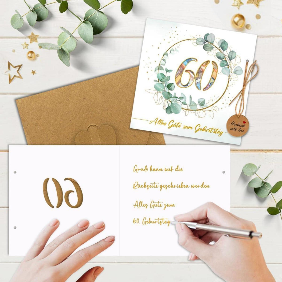 Luckeey 60. Geburtstag Geldgeschenke Karte Umschläge Freunde Familie