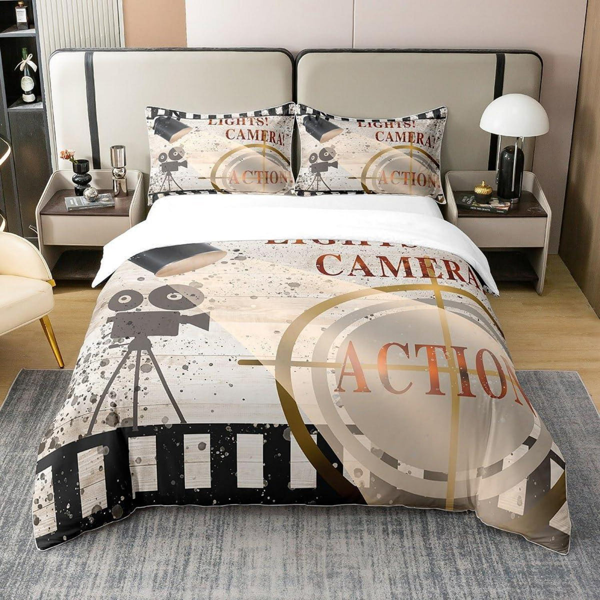 Filmthema Baumwoll Bettwäsche Set 220x240cm für Kinderzimmer