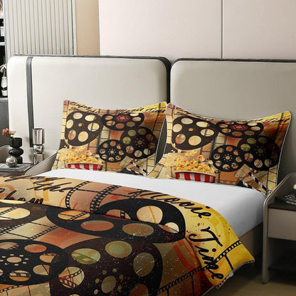 Vintage Kino Bettwäsche Set 135x200cm – Jungen Zimmer Dekor