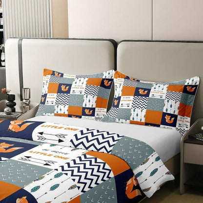 Fuchs Bettwäsche Set 155x220cm Baumwolle Kinderzimmer Boho