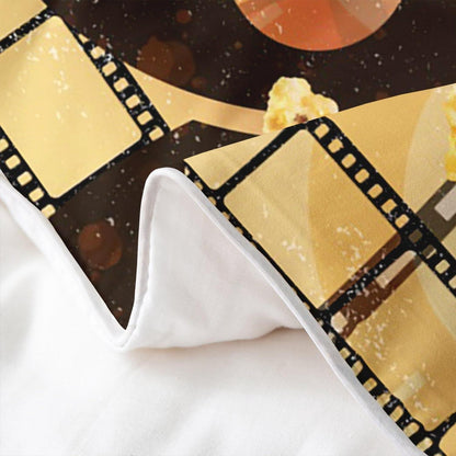 Vintage Kino Bettwäsche Set 220x240cm – Baumwolle & Retro Design