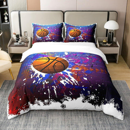 Basketball Bettwäsche Set 200x200cm – Baumwolle, Sports Design