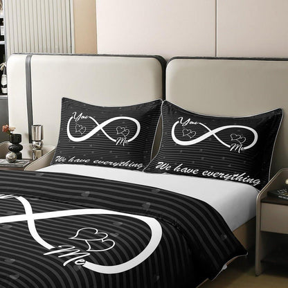 Lustige Baumwoll Bettwäsche Set 155x220cm mit Kissenbezug