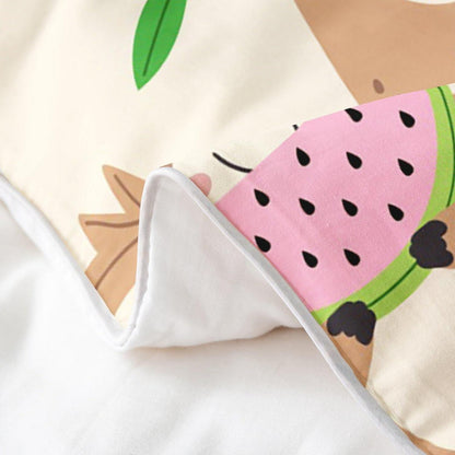 Kawaii Faultier Bettwäsche Set 200x200cm Baumwolle Tropical