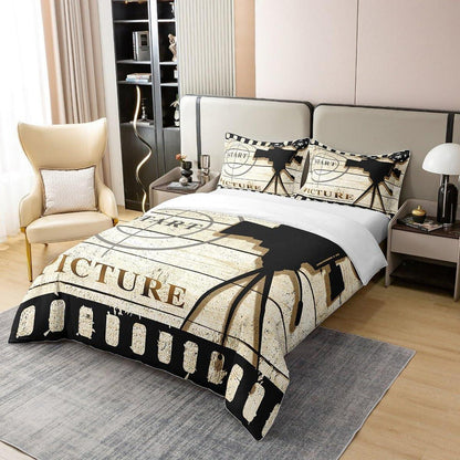 Baumwoll Bettwäsche Set 220x240cm – Kino Design für Kinderzimmer