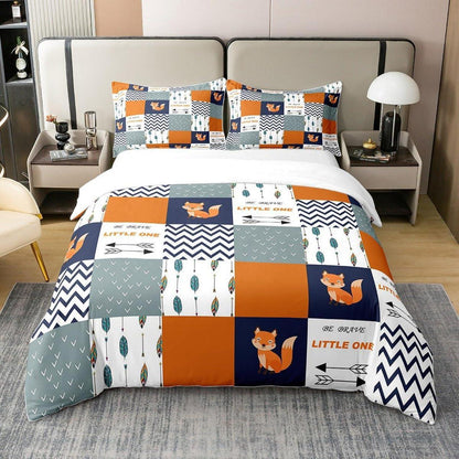 Fuchs Bettwäsche Set 135x200cm Baumwolle Kinderzimmer Boho