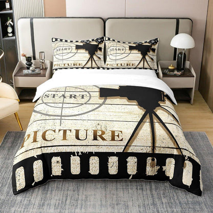 Baumwoll Bettwäsche Set Filmdesign 155x220cm + 80x80cm