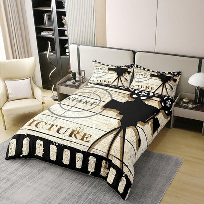 Baumwoll Bettwäsche Set Filmdesign 155x220cm + 80x80cm