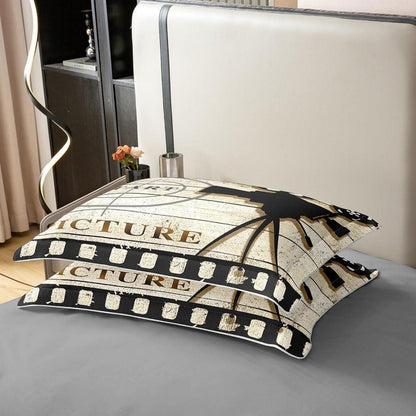 Baumwoll Bettwäsche Set Filmdesign 155x220cm + 80x80cm