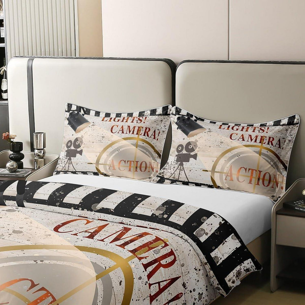 Filmthema Baumwoll Bettwäsche Set 200x200cm für Kinderzimmer
