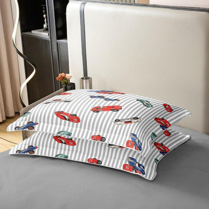 Rennwagen Bettwäsche Set 220x240cm – Baumwolle für Kinderzimmer