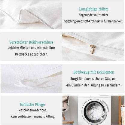 Eishockey Bettwäsche Set 155x220cm – Kinderzimmer Schlafzimmer Dekor