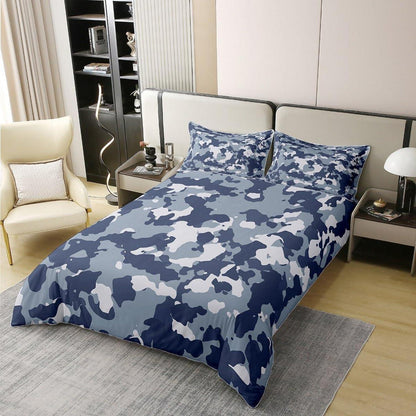 Camouflage Bettwäsche Set 200x200cm – 100% Baumwolle, Military Style