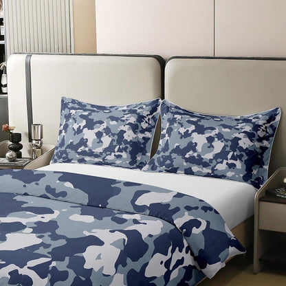 Camouflage Bettwäsche Set 200x200cm – 100% Baumwolle, Military Style