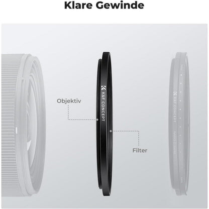Step Up Ring 43-49mm für Kamerafilter aus Aluminium