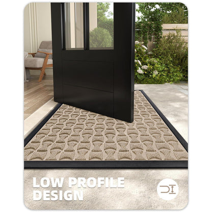 G rutschfeste Fußmatte Outdoor 81x122cm Khaki
