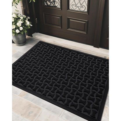 G rutschfeste Fußmatte Outdoor 81x122cm Schwarz