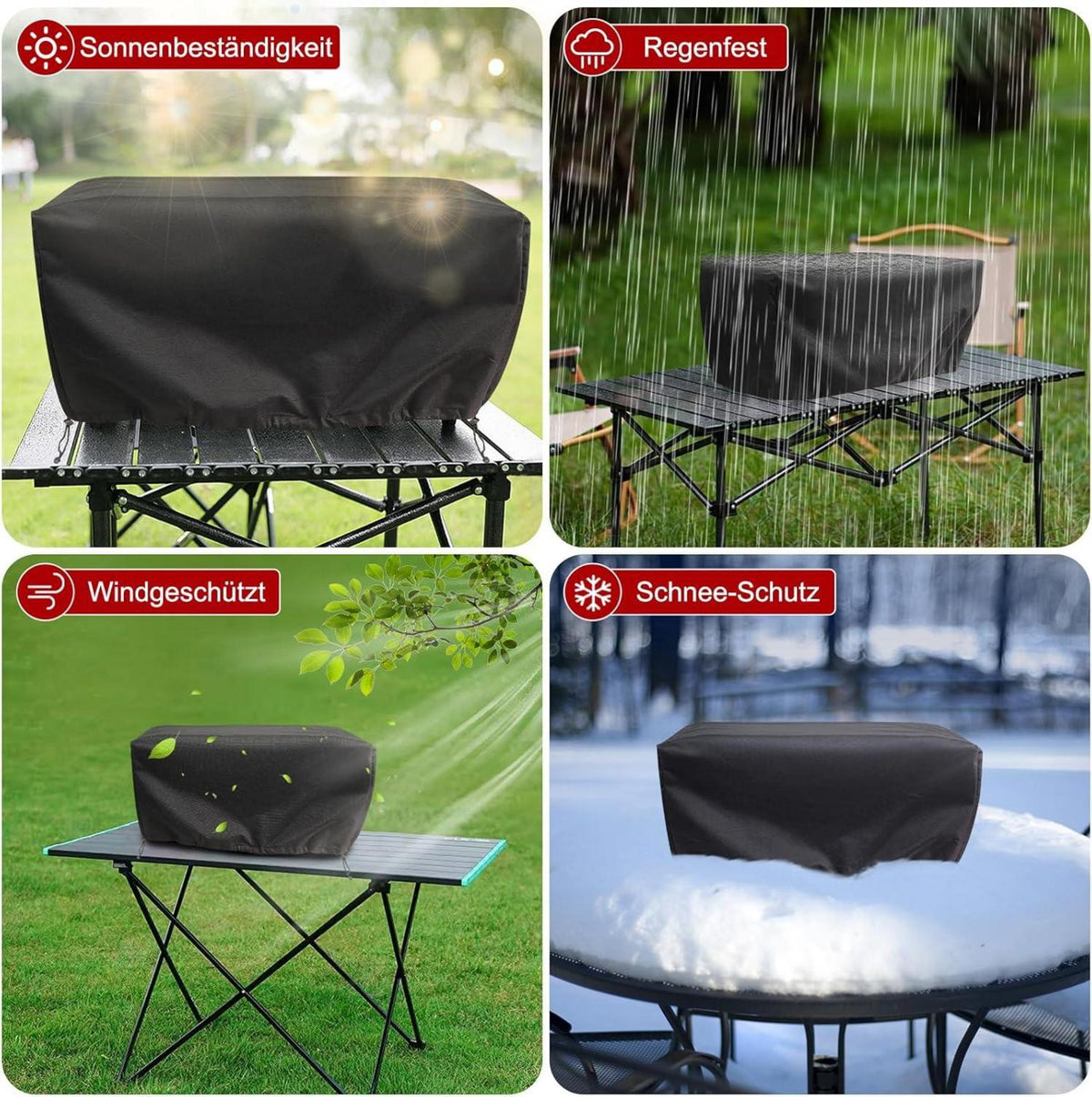 Pizza Ofen Abdeckung 55x55x27cm 600D Oxford Tuch wasserdicht Dual