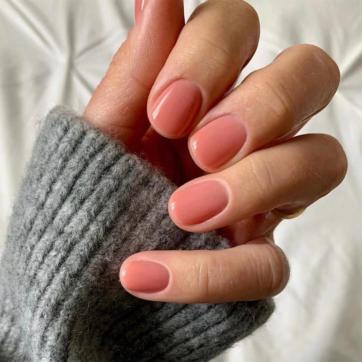 24 Press On Nails Rosa French Nägel mit Kleber & Gelee