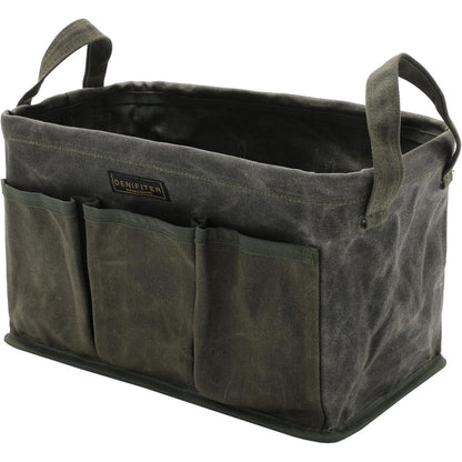 Werkzeugtasche aus gewachster Leinwand, Armeegrün