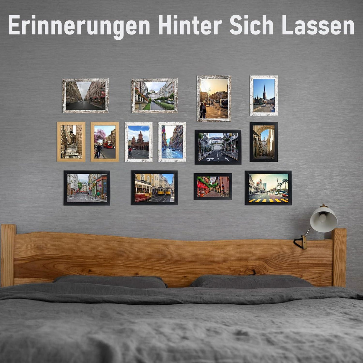 20er Set Bilderrahmen 10 x 15 cm MDF Acrylglas Weiß Portraitrahmen