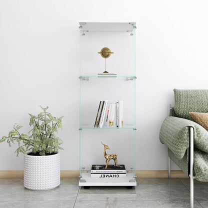 Moderne Glasvitrine mit 3 Böden für Sammlerstücke & Dekoration
