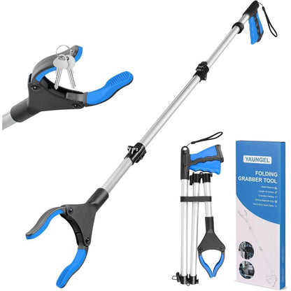 91cm Greifzange faltbar mit Magnet, drehbar, blau