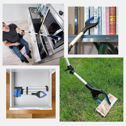 91cm Greifzange faltbar mit Magnet, drehbar, blau