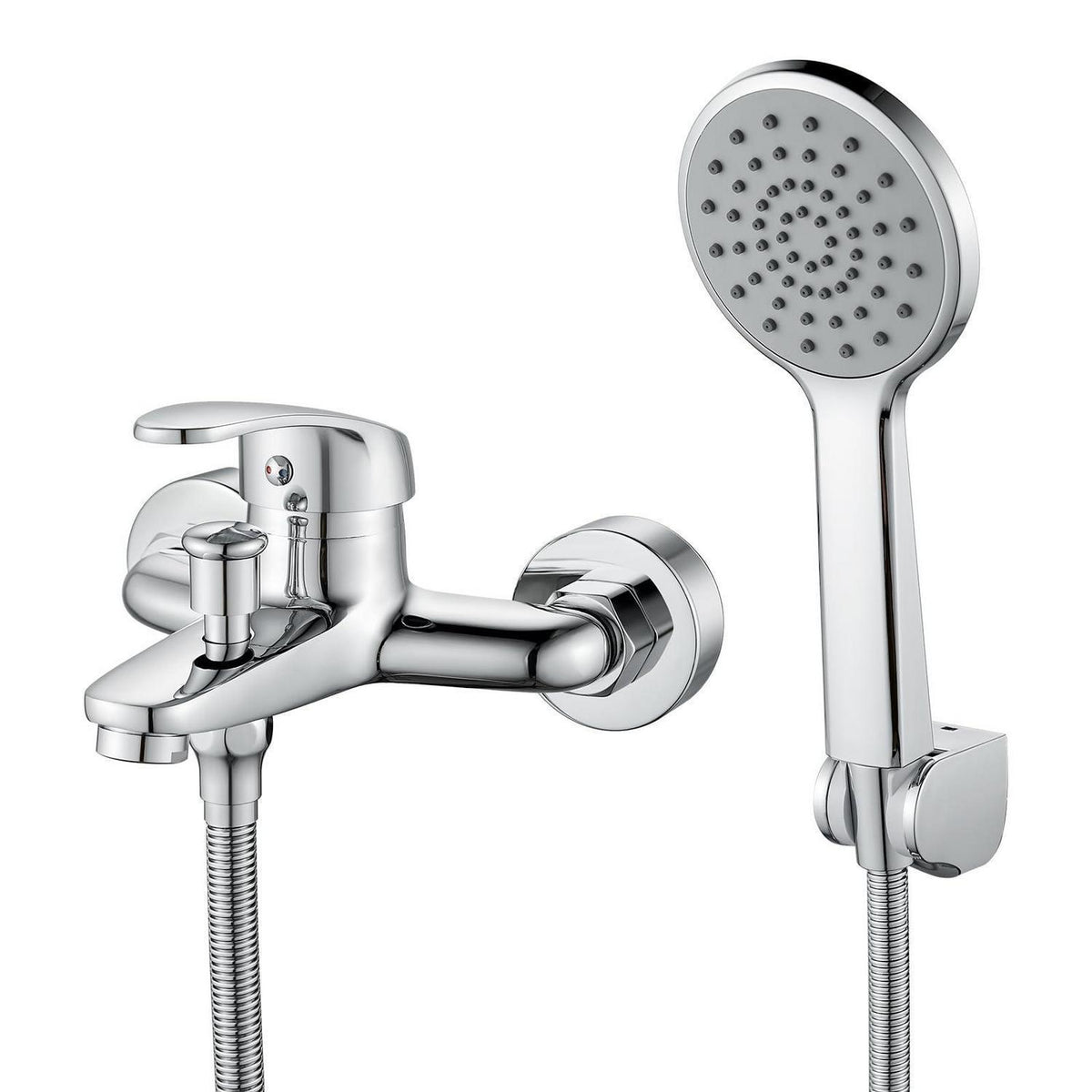 Badewannenarmatur mit Handbrause Chrom – Einfache Installation